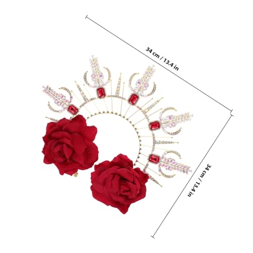 Accessoire de Cheveux Fleurs Gothiques pour Célébrations et Cosplay Rétro
