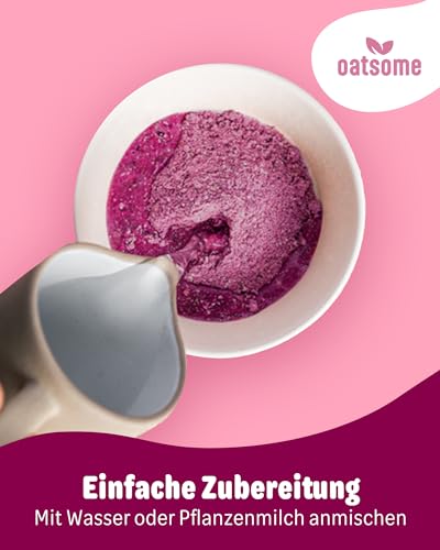 OATSOME® Benjamin Blaubeer | Smoothie Bowl Mit Blaubeere & Johannisbeere | Bio & Vegan | 100% Natürlich & Ohne Zuckerzusatz + Aroma | Einfache Zubereitung | Frühstück | Gefriertrocknung | 400g