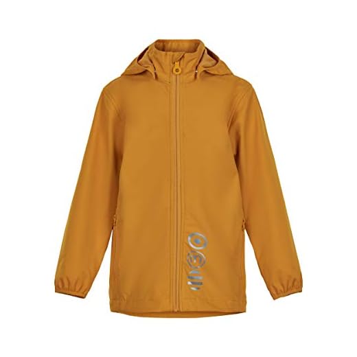 MINYMO Unisex Softshell-jacka för barn, Gyllene orange, 104 cm