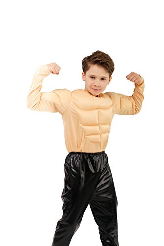 Disfraz Boy Muscle para niños 3-4 años color piel