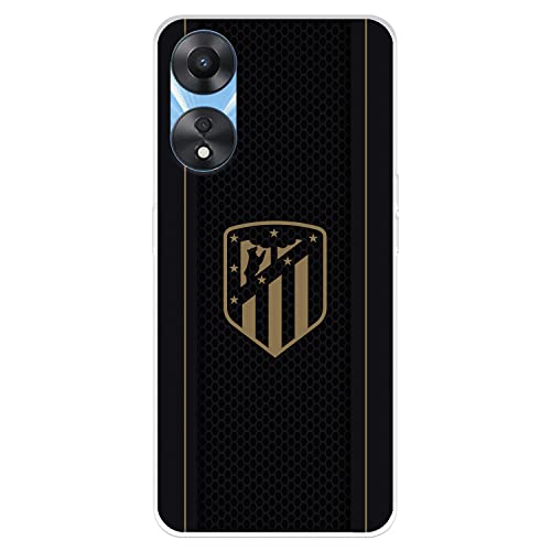 Housse pour OPPO A78 5G Atletico Madrid Escudo Doré édition noire élégante