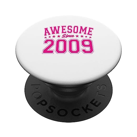 Impresionante desde 2009 Cumpleaños Impresionante Vintage PopSockets PopGrip Intercambiable