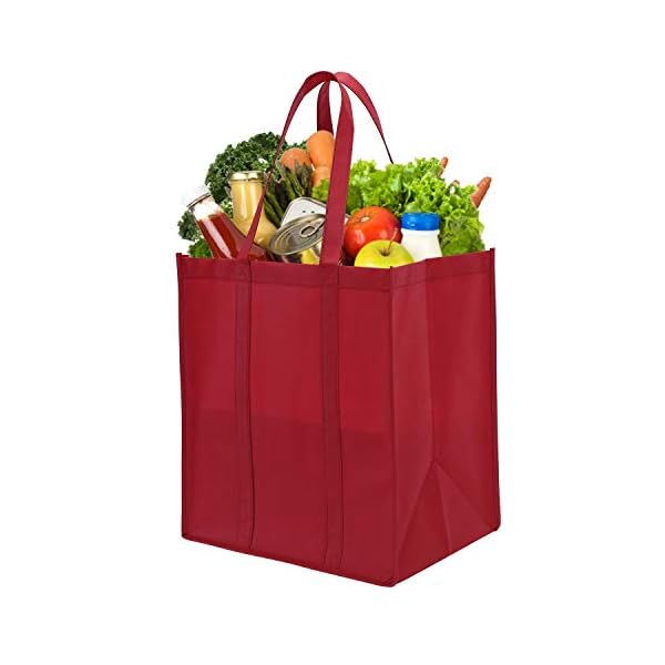Lawei 12 Pack Reusable Grocery Bags, Large Shopping Bags with