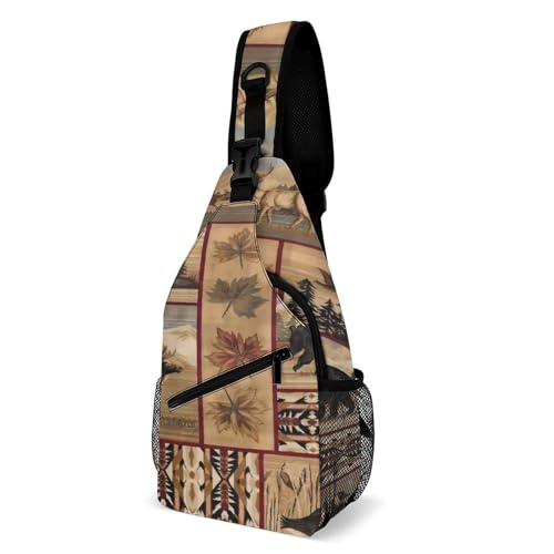 Sac de poitrine homme à carreaux le compagnon idéal pour sport et randonnée