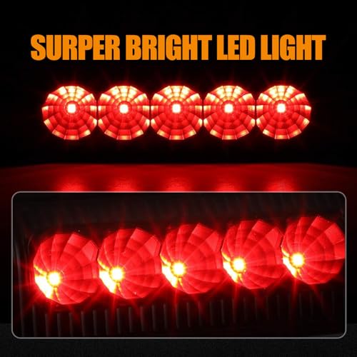 Image of Third 3rd Brake Light LED for 2009-2014 Nissan Cube, High Mount Rear Brake Lights Assembly for 09-14 Nissan Cube, Waterproof Center Cab Lamp Stop Light