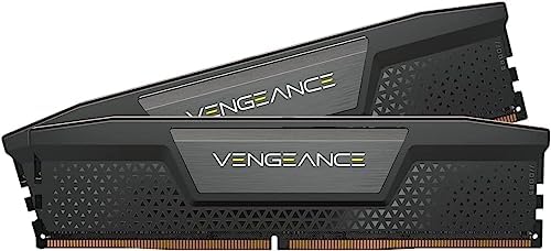 CORSAIR VENGEANCE DDR5 RAM 32GB (2x16GB) 7200MHz CL34 Intel XMP Compatibile iCUE Memoria per Computer - Nero (CMK32GX5M2X7200C34)