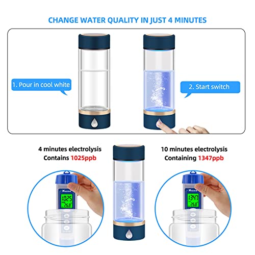 Générateur eau hydrogène SPE PEM ioniseur bouteille H2 420 ML - 6