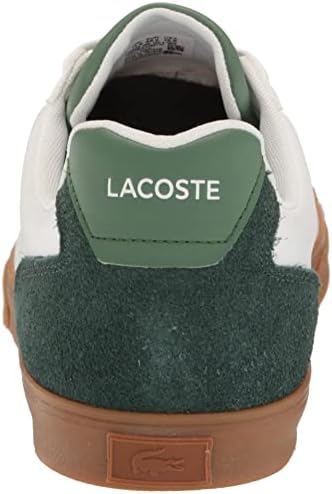 Lacoste Men's Lerond Sneaker, White/Gum, 9 | Image 2