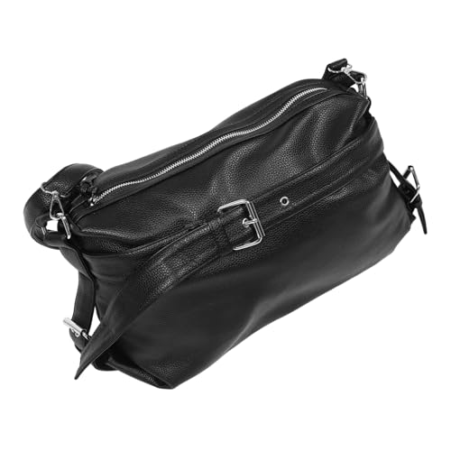 Sac cabas noir pour femme grand sac à main vintage rétro et utilitaire polyvalent