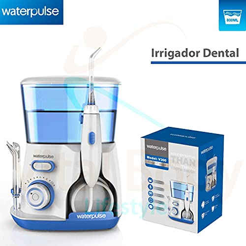 Irrigador Oral Fio Dental WaterPulse V300 em Cores, Bivolt, Limpeza profunda dentes combate gengivit
