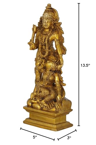 Estatua de Bronce Kamadeva y Rati 13.5 in Alto miniatura 3