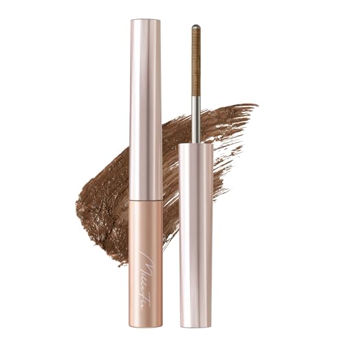 ミルフィー メタルブラシ マスカラ (02 ナチュラルブラウン) アイメイク ウォータープルーフ ロング カールキープ 極細 油性 MilleFee