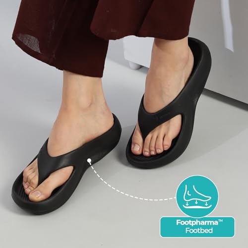 Image of YOHO PILO Slippers for Women | Lightweight & Waterproof Monsoon Footwear | Stylish & Comfortable Chhapal | Soft Orthopedic Flip-Flops, Daily Use Bathroom Slippers