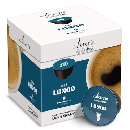 Café en cápsulas lungo Cafetería de Dia caja 16 unidades