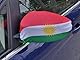 Spiegelflagge/Spiegelfahne KURDISTAN 1 Paar, Auto/PKW Rückspiegel/Autospiegel Fahne/Flagge/Überzug