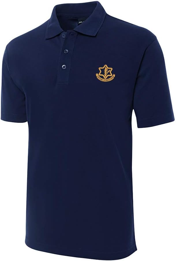 Israel Military Army Defense Forces Embroidery Shrot Sleeve Polo Shirts Embroidered Men's Shirts