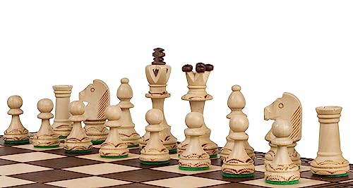 Jeu d'échecs de luxe Senator en bois : le cadeau idéal pour esthètes