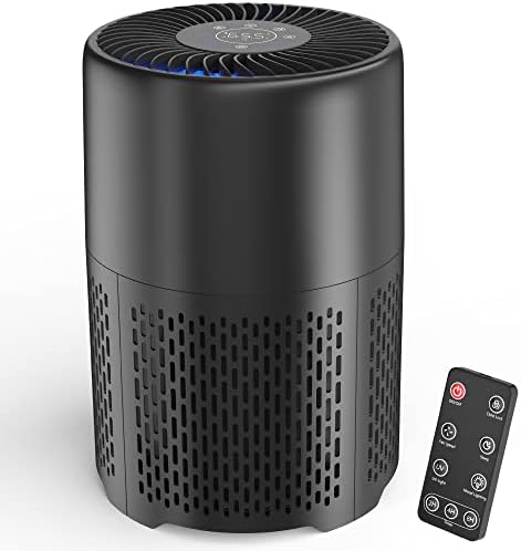 Air Purifiers for Home Large Room Bedroom Pets, H13 HEPA Air Filter, Filters Smoke Dust Mold Odor Allergies, UV-C Light Helps Reduce Germ, Portable Air Cleaner with Remote Timers Child Lock for Home