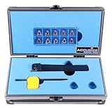 Accusize Industrial Tools 3/4'' Shank Indexable Thread Tool Set, 12Pcs Un External Thread Right, 0028-0283