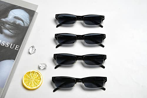 Image of Eyekepper 1.25 Reading Sunglasses Women, Grey Lens Readers for Men, 4 Pack