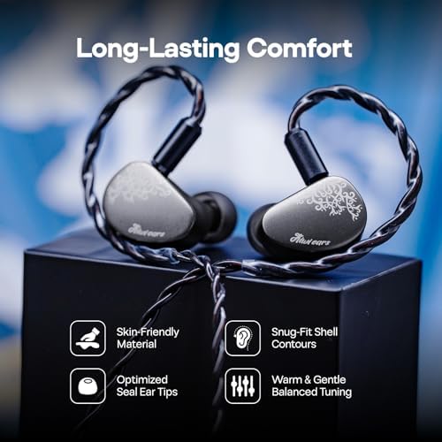 Linsoul Kiwi Ears Cadenza II 10mm Titanium Driver in Ear Monitor, HiFi Wired IEM Earphones with KARS 2.0, Precise Tonal Balance, CNC Aluminum Faceplate for Musicians Audiophiles(Grey,3.5mm No Mic) — view 5