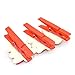 Gifts 4 All Occasions Limited SHATCHI-509 3pcs Wooden Peg Mini Tree Shape Clips Colourful Christmas Decorations, Multi