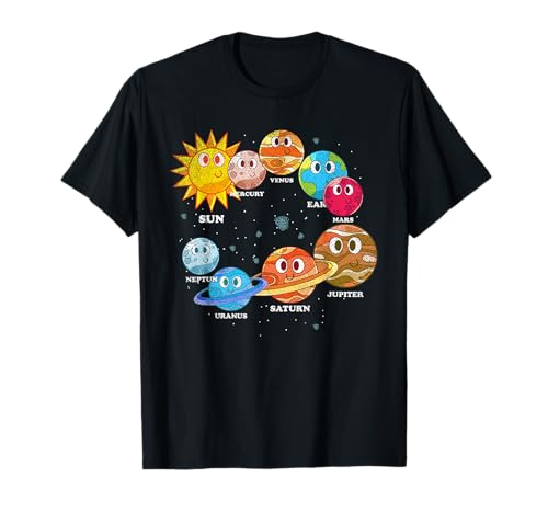 Enfant Astronaute Espace Planètes Science Système Solaire T-Shirt