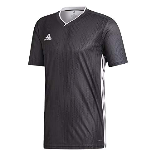 Adidas, Tiro 19, Kurzarm-Fußball-Trikot, DGH Massiv Grau/Weiß, Xs, Mann