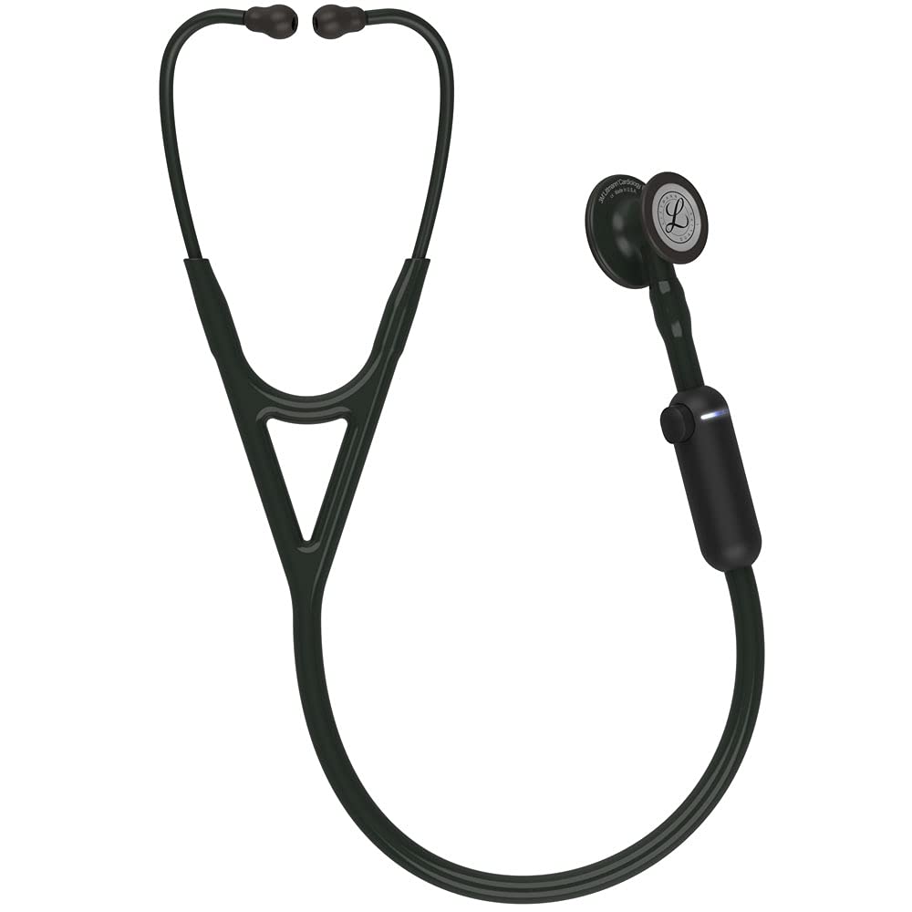 YFCACT 3M Littmann Core Digital-Stethoskop MIT Gravur Digitalstethoskop (Black Edition)