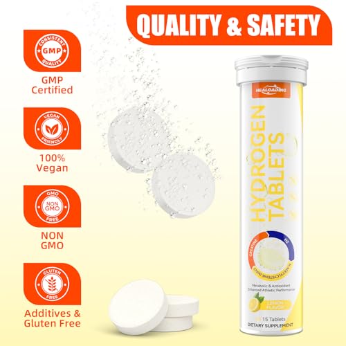 HEALOADING Hydrogen Water Tablets with Magnesium: Molecular Hydrogen Supplement for Adult High Concentration H2 Tablets - Supports Energy, Hydration & Antioxidant Defense - Image 8
