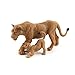 Modello Di Animali Selvatici Simulati Con Giocattolo Di Leone, Decorazione Della Famiglia Di Leoni Figura Di Azione Realistica In Plastica Per Animali Da Safari Per Collezione Educazione Scientifica