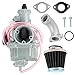 AUTOKAY Lawn mower Carburetor with Air Fuel Filter (for 110cc 125cc 140cc Pit Dirt Bike)