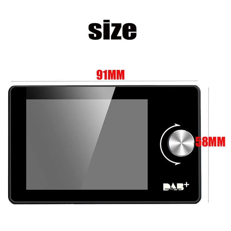 Autoradio digitale DAB+ Schermo da 2,8 pollici Bluetooth Video Display Trasmettitore FM Autoradio MP3 Trasmissione digitale Ricevitore AUX FM