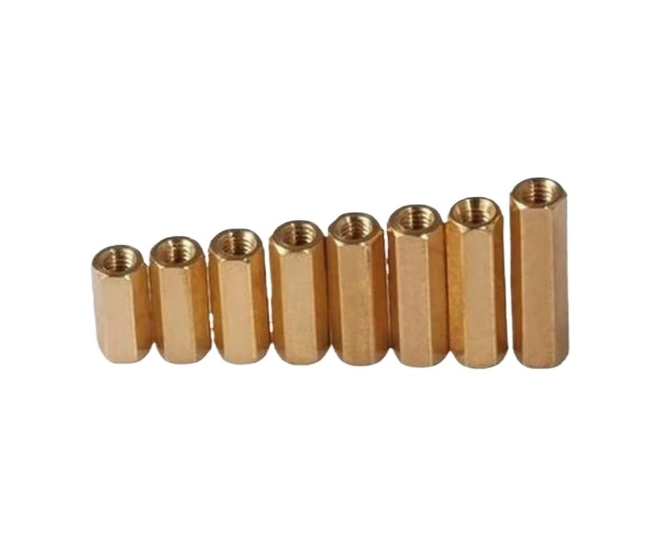 Standoffs Spacer Pillars, Brass Standoff Spacers 100 Pcs M3 Thread Female to Hex Lengths 4-35mm