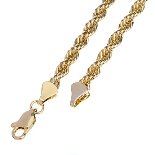 metaltree98 Men's 14 K Gold Plated Hip Hop Gold-Tone Praying Angel Round Pendant and Rope Chain 20" HC 121 G4