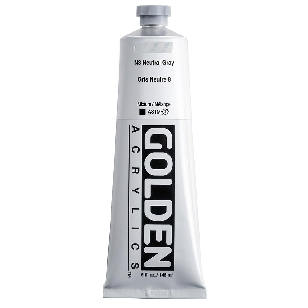Golden : Heavy Body Acrylic Paint : 150ml : Neutral Grey No.8