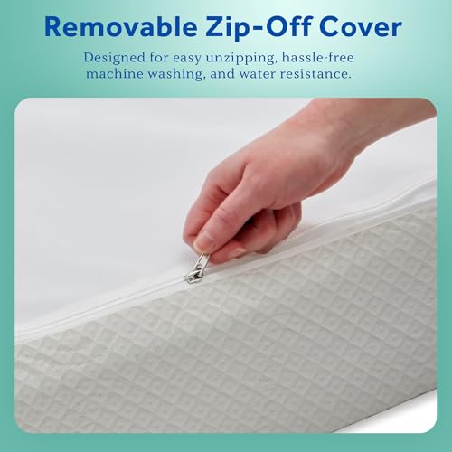 Image of Sealy Baby Butterfly Crib Mattress plus Toddler Bed Fit, Premium American Foam, Washable Easy to Clean Zip Off Cover, GREENGUARD Gold Certified, Safety & Quality Tested, Made in USA, 52 inchX28 inch