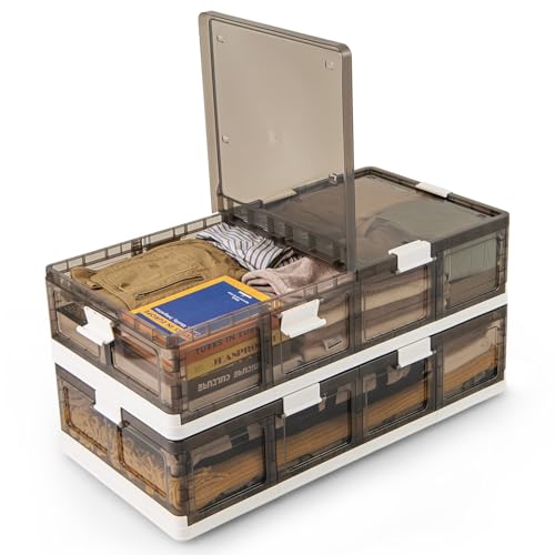 Giantex 26.5Gal Under Bed Storage Containers, 2 Pack Stackable Rolling