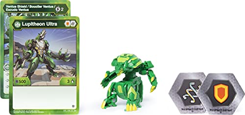 Bakugan Ultra, Lupitheon, figura de acción coleccionable de 3 pulgadas y tarjeta comercial, para edades de 6 años en adelante