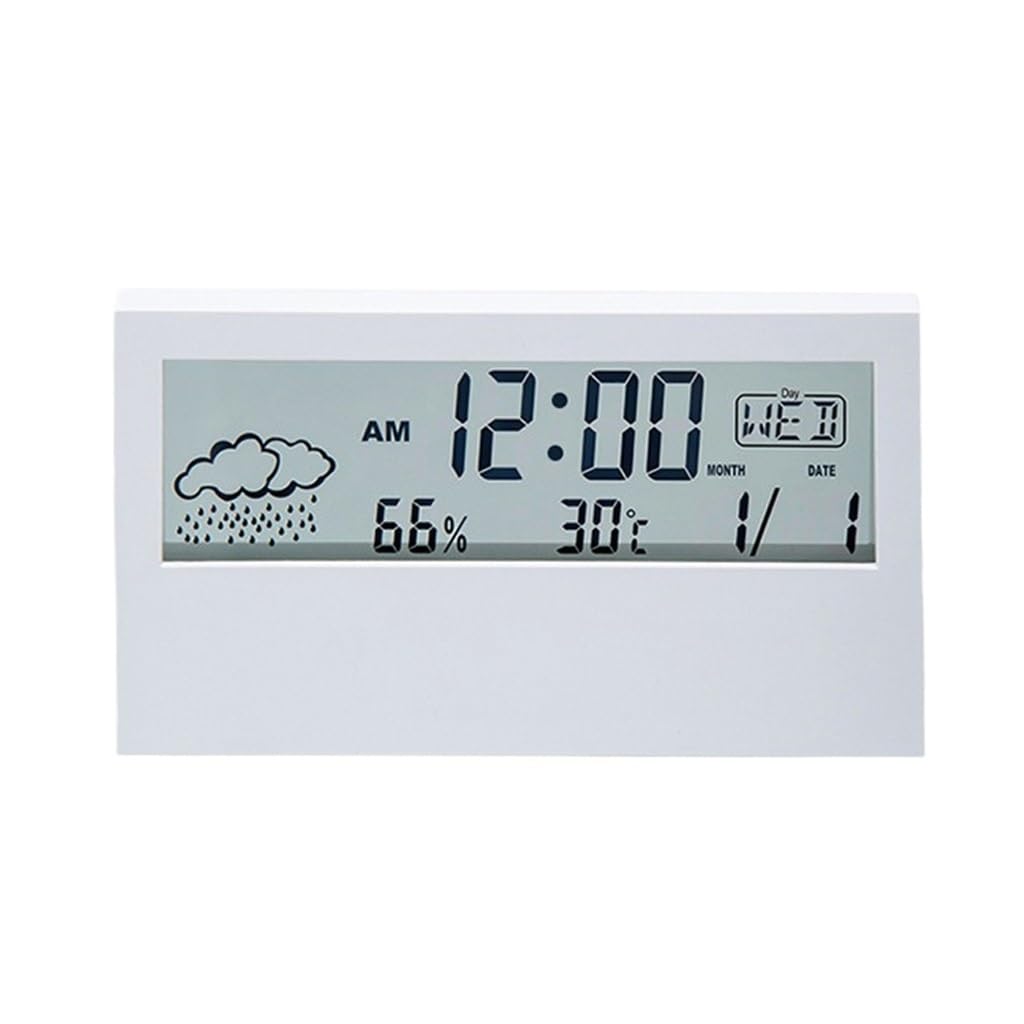 Transparent Clock Weather Indicator Alarm(OneColor)