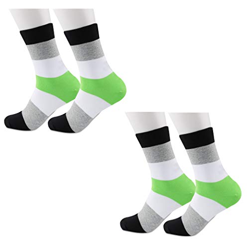 Chaussettes LGBTQ Agender Pride Lot de 2 Paires de Vêtements Taille Medium