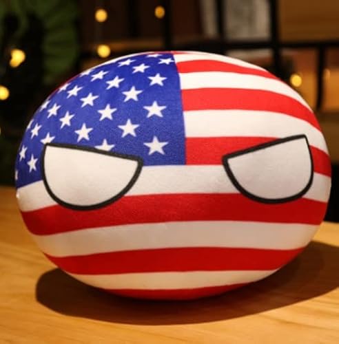 ポーランドボール ぬいぐるみ カントリーボール抱き枕 10cm ミニ枕 Polandball アニメ クッション かわいい 団子 おもちゃ 置物 飾り物 コスプレ ギフト用 (D)