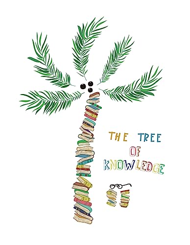 Iarttop Book Tree Plants Wall Decals Book Coconut Tree Wall Stickers Palm Tree For Kids Bedroom Classroom Wall Decoration #TOP27