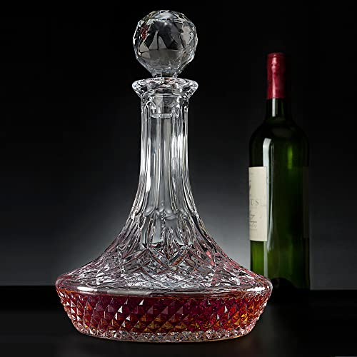 Kanars WD414 Wine Decanter Carafe, Hand-Blown Red Wine Decanter Aerator 1250Ml/42Oz, Crystal Liquor Wine Pitcher thumb #5