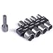 Produktbild RoserRose 9 Stück Steckschlüssel Set, Stecknuss Bit Adapter, 1/4 Zoll Sechskantschaft Innensechskant Satz, 5-13mm Stecknussadapter Werkzeug, für Bohrer oder Akkuschrauber, Bitsatz für Akkuschrauber