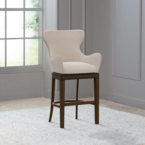 Butaco contemporáneo Hillsdale Caydena de cuero sintético, 44,25 pulgadas, color gris/cafés miniatura 3
