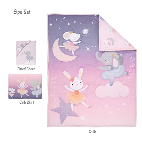 Bedtime Originals Tiny Dancer 3-Piece Ballet Baby Crib Bedding Set - Elephant #TOP7