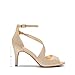 DREAM PAIRS Womens NILE Fashion Stilettos Open Toe Pump Heel Sandal, Gold Glitter - 7