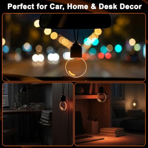 Image of STHIRA Retro Bulb LED Car Ornament Touch Switch Acrylic Pendant