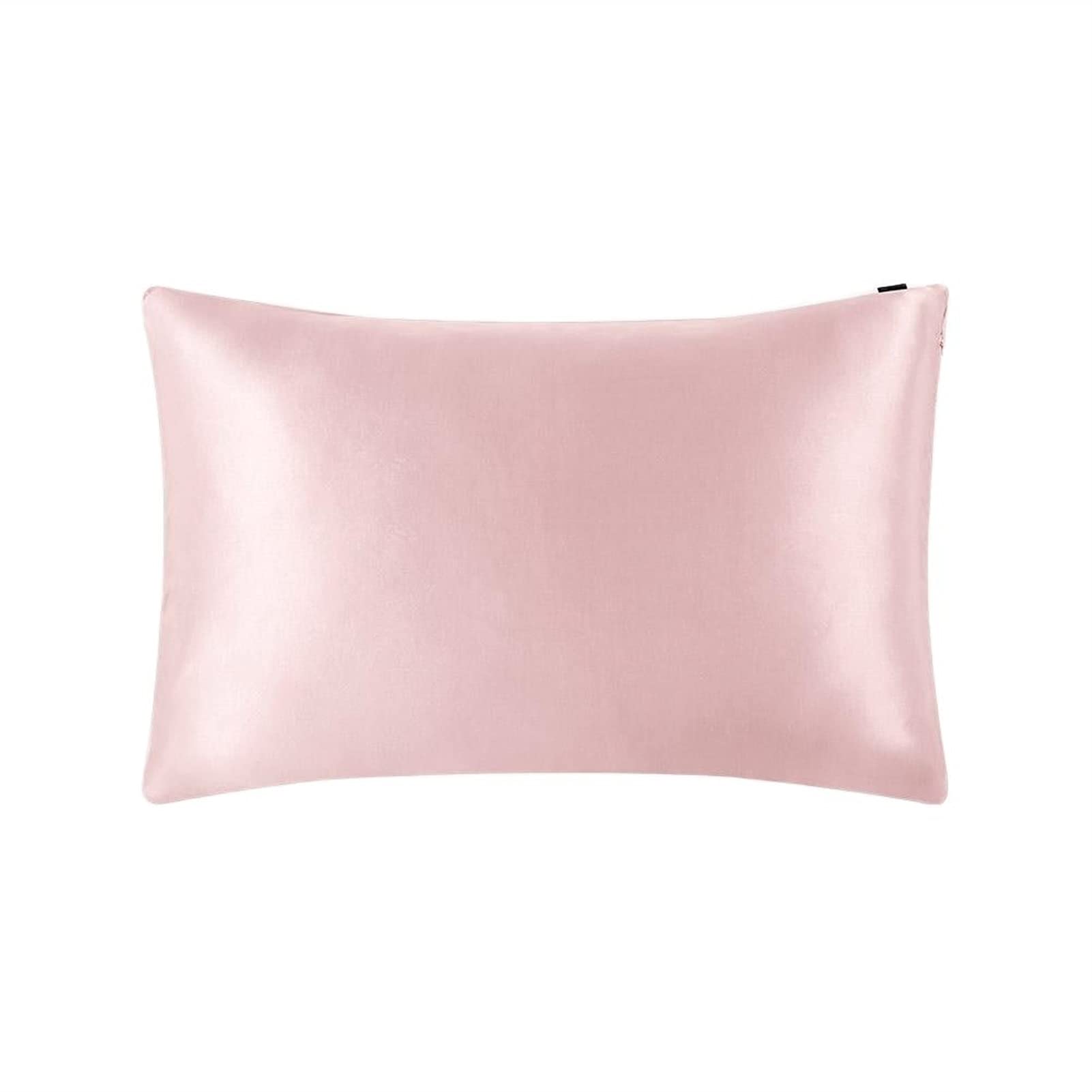 Fundas de Almohada Funda de Almohada de Seda Pura Natural para el Cabello con Cremallera 50x60cm Caja de Almohada de Textiles para el hogar (Color : White, Size : 50x60cm)